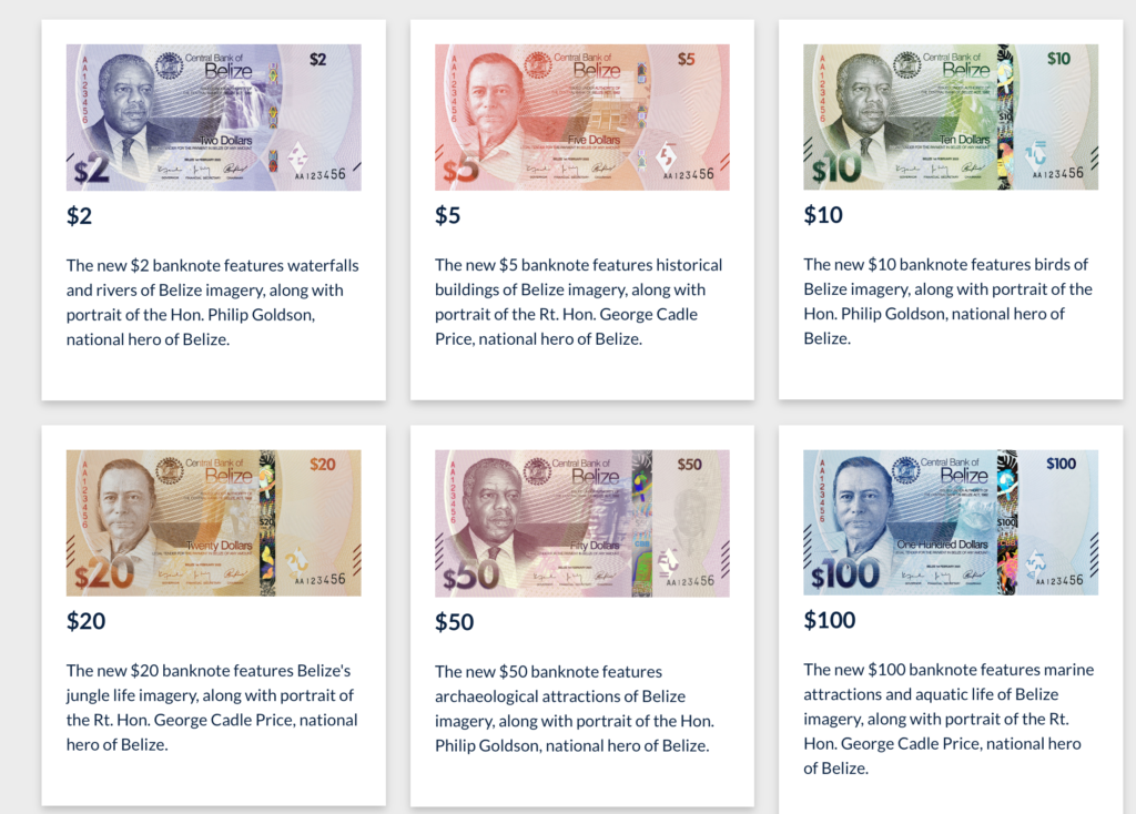 Belize new currency 